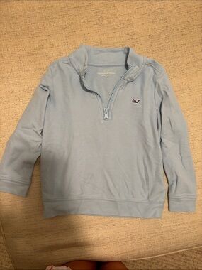 Vineyard Vines Light Blue Kids Quarter-Zip Pullover